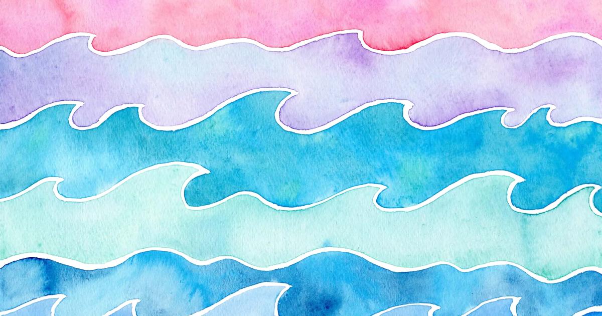 湿原の夏　パステル画 湿原の夏 パステル画 絵画