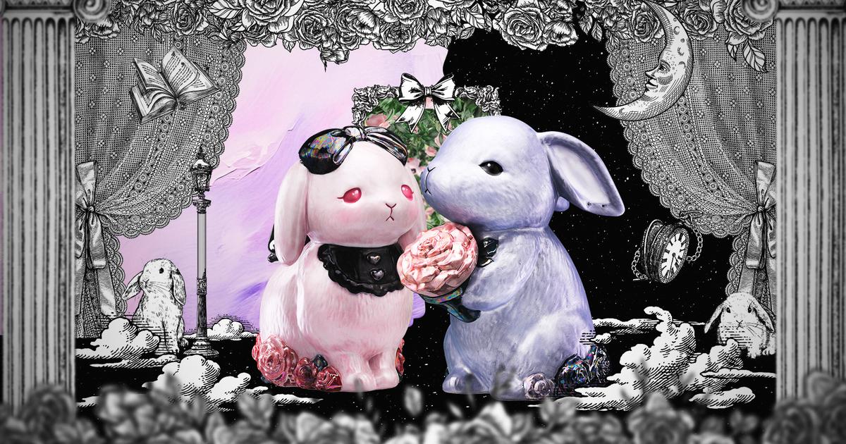 Flower Rabbits Decanter フラワーラビッツデキャンタ