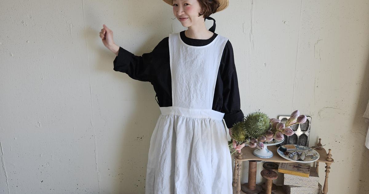 モノガタリワンピース　meguri megutteワンピース SET販売》【送料無料】モノガタリワンピース&フレンチリネンの
